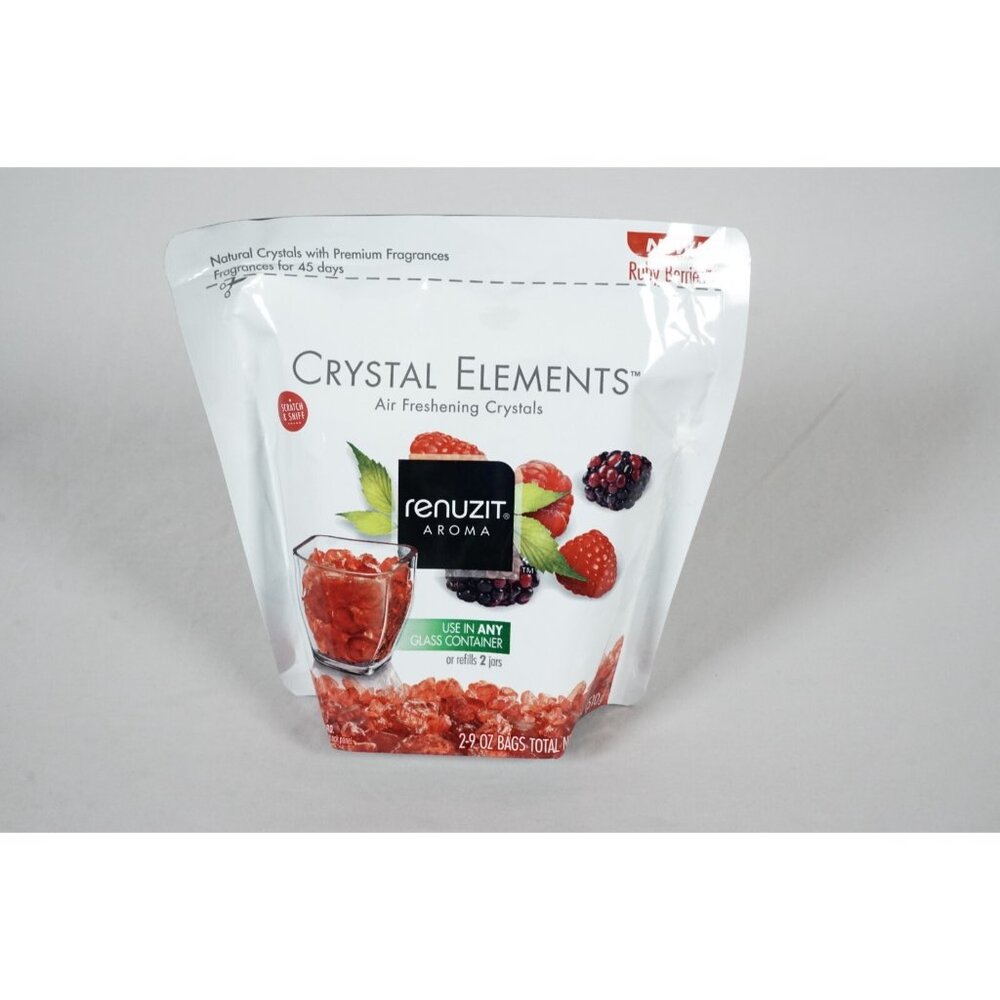 Renuzit Aroma Crystal Elements Ruby Berries 1 Pack 18 oz Rare Sealed NEW